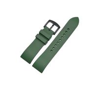 UsmAsk Correa FKM de liberación rápida, accesorios for relojes de buceo for hombres y mujeres, correa de goma fluorada de 20mm, 22mm y 24mm (Color : Green-Black, Size : 20mm)