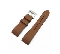 UsmAsk Correa FKM de liberación rápida, accesorios for relojes de buceo for hombres y mujeres, correa de goma fluorada de 20mm, 22mm y 24mm (Color : Brown-silver, Size : 24mm)