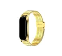 UsmAsk Correas aptas for Mi Band 5 6 7 Pulsera de metal aptas for Xiaomi Mi Band 4 3 Correas Pulseras Pulsera aptas for Mi Band 6 Correas Miband Gobal Version(AXN Gold,For Mi Band 7)