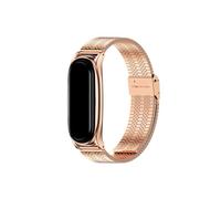 UsmAsk Correas aptas for Mi Band 5 6 7 Pulsera de metal aptas for Xiaomi Mi Band 4 3 Correas Pulseras Pulsera aptas for Mi Band 6 Correas Miband Gobal Version(AXN Rose Gold,For Mi Band 3 4)