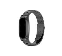 UsmAsk Correas aptas for Mi Band 5 6 7 Pulsera de metal aptas for Xiaomi Mi Band 4 3 Correas Pulseras Pulsera aptas for Mi Band 6 Correas Miband Gobal Version(V Style Black,For Mi Band 5 6)