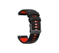 UsmAsk Correas de correa de reloj de 22mm aptas for pulsera HAYLOU Watch R8 aptas for pulsera HAYLOU Watch R8 (Color : Black Red, Size : 20mm)