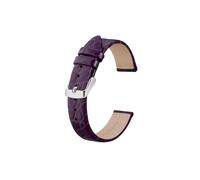 UsmAsk Correas de reloj de cuero genuino for mujer, 8mm, 10mm, 12mm, 14mm, 16mm, 18mm, 19mm, 20mm, pulsera de repuesto for mujer (Color : Purple, Size : 18mm)