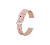 UsmAsk Correas de reloj de cuero genuino for mujer, 8mm, 10mm, 12mm, 14mm, 16mm, 18mm, 19mm, 20mm, pulsera de repuesto for mujer (Color : Pink, Size : 18mm)