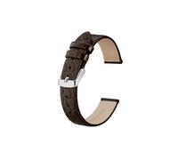 UsmAsk Correas de reloj de cuero genuino for mujer, 8mm, 10mm, 12mm, 14mm, 16mm, 18mm, 19mm, 20mm, pulsera de repuesto for mujer (Color : Brown, Size : 16mm)