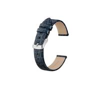 UsmAsk Correas de reloj de cuero genuino for mujer, 8mm, 10mm, 12mm, 14mm, 16mm, 18mm, 19mm, 20mm, pulsera de repuesto for mujer (Color : Blue, Size : 18mm)