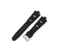 UsmAsk Correas de Reloj de Goma Impermeables a Prueba de Sudor Interfaz Convexa muñeca de Silicona Plegable Negra 22mm 24mm Hombres Mujeres Correa de Reloj (Color : Fold Black-Steel, Size : 24x8mm)