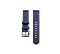UsmAsk Correas de reloj de nailon, velocidad de movimiento de liberación rápida, correas de muñeca secas y hebilla cepillada resistente, 18mm, 20mm, 22mm y 24mm (Color : HB108BLU, Size : 24mm)