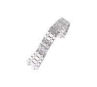 UsmAsk Pulsera de Acero Inoxidable 316L de 26mm Apta for Ap 15400 Audemars Piguet Royal Oak GA2100 2110 Correa de Reloj for Hombre