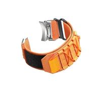 UsmAsk Quick Fit Nylon Loop fit for Samsung Galaxy Watch 6 Classic 43 mm 47 mm Correas coloridas aptas for Samsung Watch 4 5 6 40 mm 44 mm Pro pulsera (Color : Orange, Size : Watch 6 Classic 47mm)