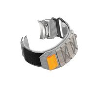 UsmAsk Quick Fit Nylon Loop fit for Samsung Galaxy Watch 6 Classic 43 mm 47 mm Correas coloridas aptas for Samsung Watch 4 5 6 40 mm 44 mm Pro pulsera (Color : Grey, Size : Galaxy Watch 6 40mm)