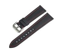 UsmAsk Reloj de Lujo for Hombre, Correa de Tela de Vela, Cuero, 20mm, 22mm, 23mm, Correa de Reloj de Nailon Negro, Resistente al Agua (Color : Black2, Size : 23mm)