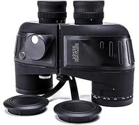 UsmAsk Telescopio Binoculares Militares Marinos para Adultos, binoculares Impermeables 10x50 Resistentes a la Niebla con telémetro Brújula Telescopio para navegación, navegación y observación de Aves