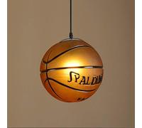 USMCPQVXN Lámpara Colgante de Baloncesto Moderna, Lámpara Colgante de Metal, Pantalla de Iluminación, Pantalla de Vidrio, Accesorio de Iluminación Colgante de Techo para Dormitorio, Sala de Estar, Res