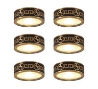 USMCPQVXN Paquete de 6 Focos de Techo de Latón de 5 W, sin Cubierta, para Montaje en Superficie, Foco Led Antideslumbrante de 5 W, Lámpara de Ojo de Buey para Exhibición en Galería, sin Luz Estroboscó