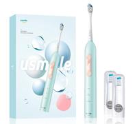 usmile Cepillo Eléctrico, Cepillo Dientes Eléctrico Sonic con Motor de Microburbujas, 3 Modos y 3 Intensidades, 1 Carga dura 6 Meses, Cepillos de Desvanecimiento DuPont, P4 Azul