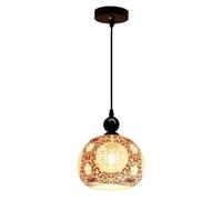 USMJQVZ Lámpara Colgante de cerámica con jarrón Chino, 18 cm, Estilo Vintage de Porcelana Azul y Blanca, Ideal para Fregadero, Comedor, Restaurante, vestíbulo o Entrada.