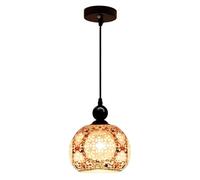 USMJQVZ Lámpara Colgante de cerámica con jarrón Chino, 18 cm, Estilo Vintage de Porcelana Azul y Blanca, Ideal para Fregadero, Comedor, Restaurante, vestíbulo o Entrada.