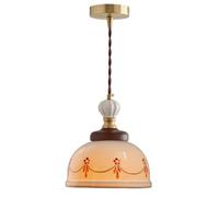 USMJQVZ Lámpara Colgante de cerámica Vintage para Cocina, Isla, iluminación Colgante de cerámica Blanca, Estilo rústico, lámpara Colgante de Techo Estilo nórdico de Mediados de Siglo, lámpara de