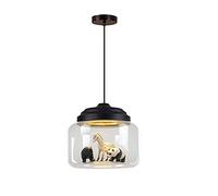 USMJQVZ Lámpara Colgante de Cristal con Forma de Animal Creativa, candelabro Led Decorativo DIY de Dibujos Animados, lámpara Colgante de Techo, lámpara Colgante para habitación de niños y niñas