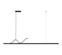 USMJQVZ Lámpara Colgante LED Lineal de Aluminio Negro, lámpara Colgante de Techo con lámparas lineales Regulables, lámpara Colgante para Oficina/Tienda/Cocina/Comedor