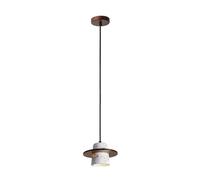 USMJQVZ Lámpara Colgante Moderna de terrazo, lámparas Colgantes de Piedra con decoración de Madera, lámpara de araña de mármol Natural Estilo rústico para Isla de Cocina, Comedor, Sala de Estar,