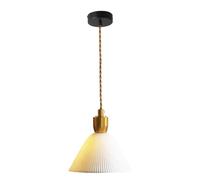 USMJQVZ Lámparas Colgantes de Aluminio Dorado para Isla de Cocina, Modernas lámparas Colgantes de cerámica de una luz con Acabado Blanco, iluminación Colgante de Cocina rústica sobre Isla