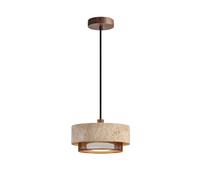 USMJQVZ Lámparas Colgantes WABI Sabi de travertino Amarillo para Isla de Cocina, iluminación Colgante Moderna en Tonos Cueva y Metal, lámparas Colgantes Ajustables para Comedor y Dormitorio.