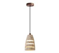 USMJQVZ Lámparas Colgantes WABI Sabi Yellow Cave para Isla de Cocina, lámpara Colgante de travertino Amarillo con Pantalla de Piedra Natural, Ideal para Dormitorio, Comedor, Sala de Estar y Pasillo.