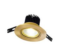 USMJQVZ Luces empotrables LED de latón Dorado 3W, 5W, 7W, 9W Foco de mazorca de Techo LED Simple Moderno 3CCT Seleccionable 3000K | 4000K | 6000K para Pasillo de Sala de Estar
