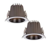 USMJQVZ Luz empotrable LED de 3,1 Pulgadas IP67 a Prueba de Agua 5W, 7W, 10 Luces empotrables a Prueba de Agua para Ducha Foco de Techo con Cuerpo de Aluminio Adecuado para baño, salón,