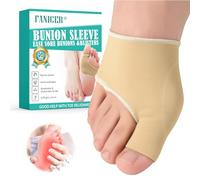 Usmlicer 1 Pares Calcetines Corrector de Juanete con Silicona Antideslizante Integrada, Separador de Dedos que No Se Desliza, Alivia Dolor de Hallux Valgus y Fricción - Unisex (M)