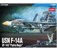 USN F-14A VF-143 Pukin Dogs 1:72 Plástico Modelo Kit Academy