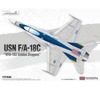 USN F/a-18c Vfa-192 Golden Dragons Fighter 1:72 Plástico Modelo Kit Academy