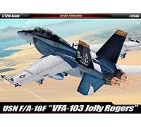 USN F/A-18F VFA-103 Jolly Rogers Fighter Plástico Kit 1:72 Modelo Academy