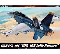 USN F/A-18F VFA-103 Jolly Rogers Fighter Plástico Kit 1:72 Modelo Academy
