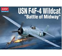 Usn F4F-4 Wildcat Batalla De Midway 1:48 Kit De Modelo De Plástico ACADEMY