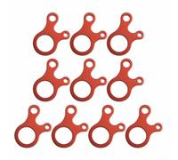 Uso al aire libre 10pcs resistente al viento tienda cuerda caracol hebillas con características de ajuste fácil (rojo)