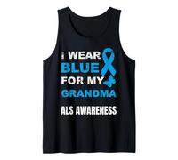 Uso Azul para LA Conciencia DE MI Abuela ALS Camiseta sin Mangas