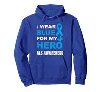 Uso Azul para MI Conciencia DE HÉROE ALS Sudadera con Capucha