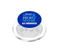 Uso Azul para MI MAMÁ ALS Conciencia PopSockets PopGrip para MagSafe