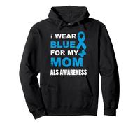 Uso Azul para MI MAMÁ ALS Conciencia Sudadera con Capucha