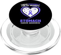 Uso bígaro para la Conciencia del cáncer de estómago de mi Abuelo PopSockets PopGrip para MagSafe
