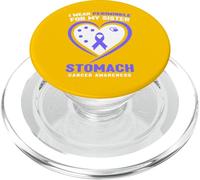 Uso bígaro para la Conciencia del cáncer de estómago de mi Hermana PopSockets PopGrip para MagSafe