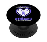 Uso bígaro para la Conciencia del cáncer de estómago de mi Sobrino PopSockets PopGrip Adhesivo