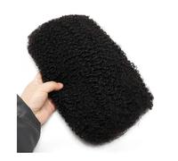 Uso diario Afro Kinkys pelo humano en grandes cantidades, 50 g/paquete, para mini trenzas, microlocs, locs de reparación y extensiones de rastas (color natural, 20 pulgadas)