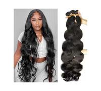 Uso diario Extensiones de cabello humano indio ondulado, tejido Remy, 1/3/4 mechones Extensiones de cabello(20inches 1pc)