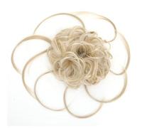 Uso en mujeres Extensiones de cola de caballo con moño rizado desordenado y banda elástica, coleteros sintéticos largos for recogido Para el cabello(107)