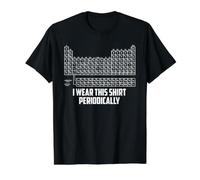 Uso Esta Camisa periódicamente - Juego de Palabras de química Camiseta gráfica económica, Hombre, Negro, M