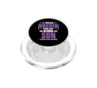 Uso orquídea para la Conciencia del cáncer Testicular de mi Hijo PopSockets PopGrip para MagSafe